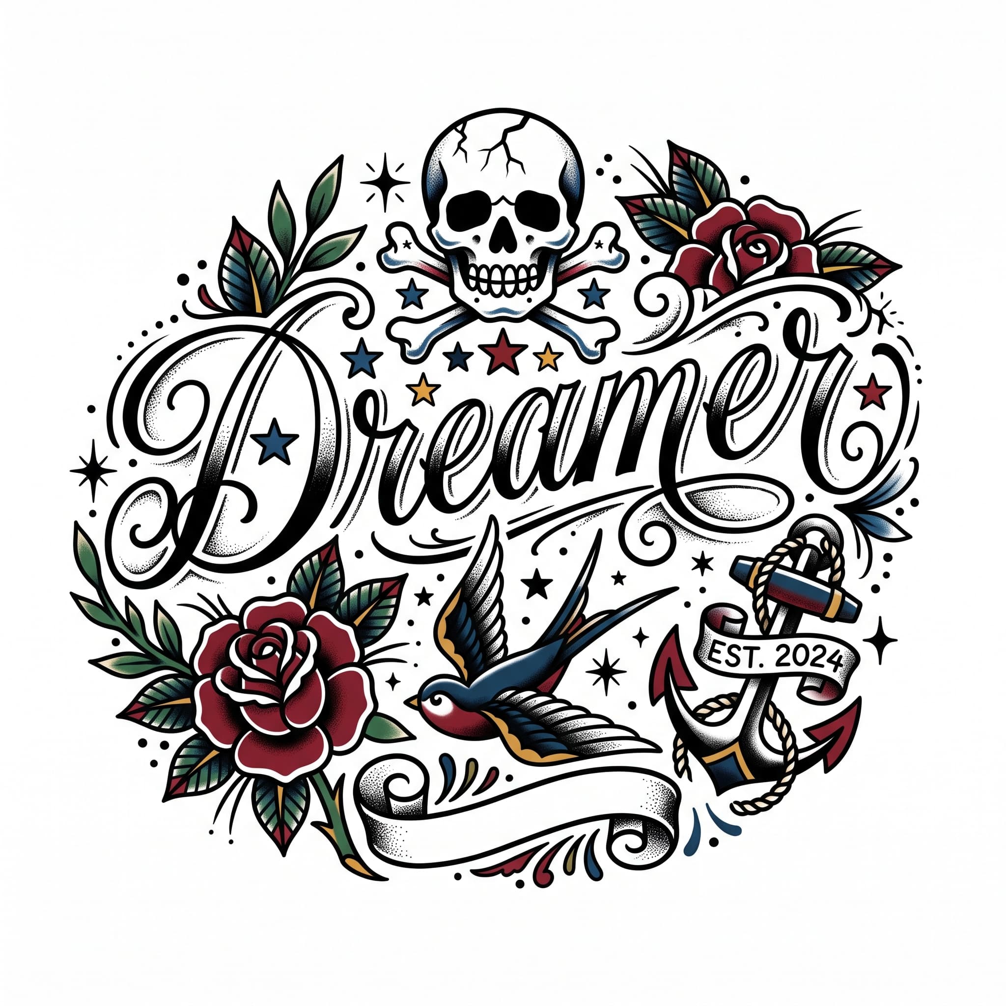 The word "Dreamer" in elegant cursive handwriting
